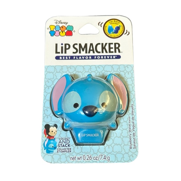 Disney Other - Disney Tsum Tsum Lip Smacker Stitch Collectible Lip Balm Blueberry Wave NWT